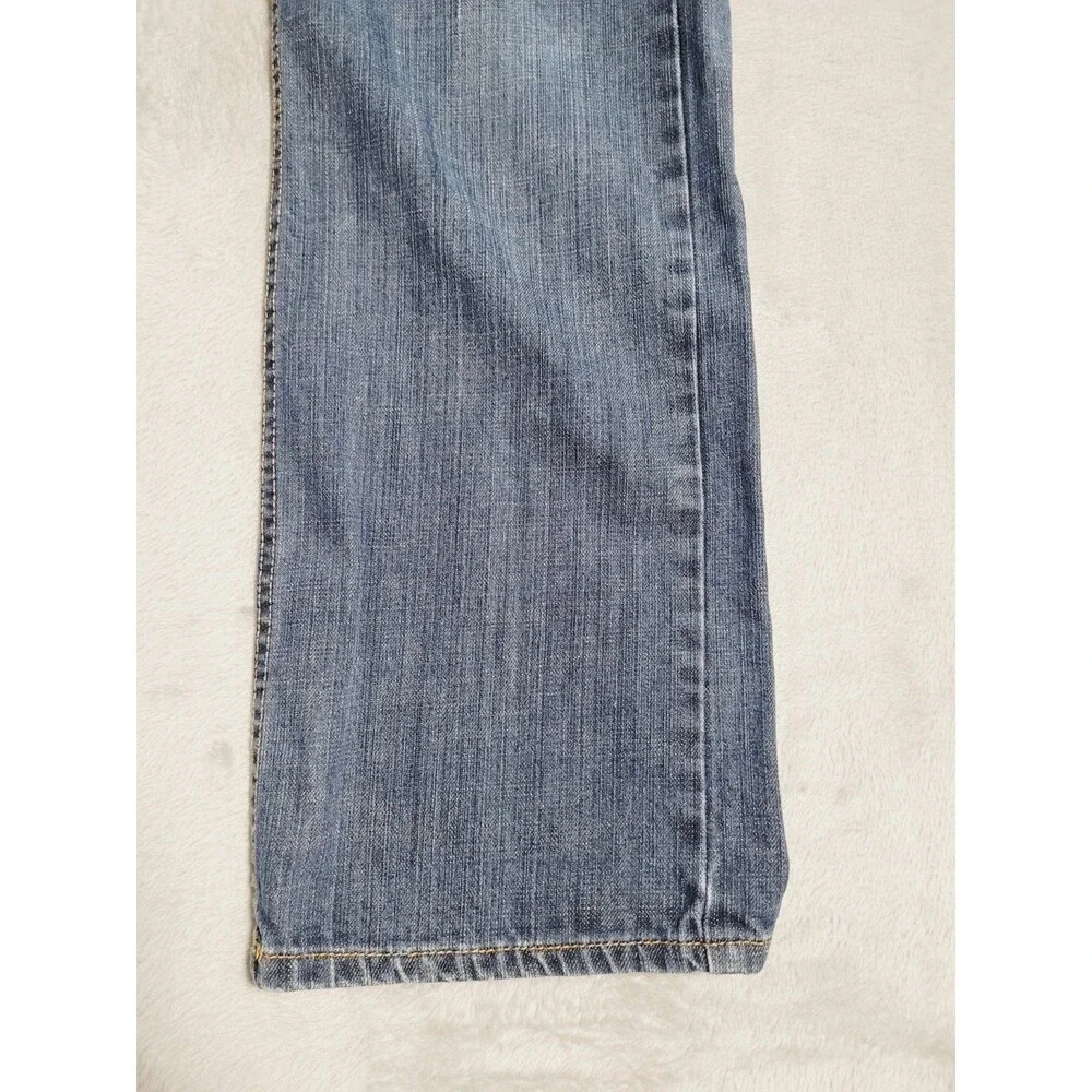 Levi's 505 Regular Fit Straight Leg Denim Jeans Dark Blue Wash Size 30x30